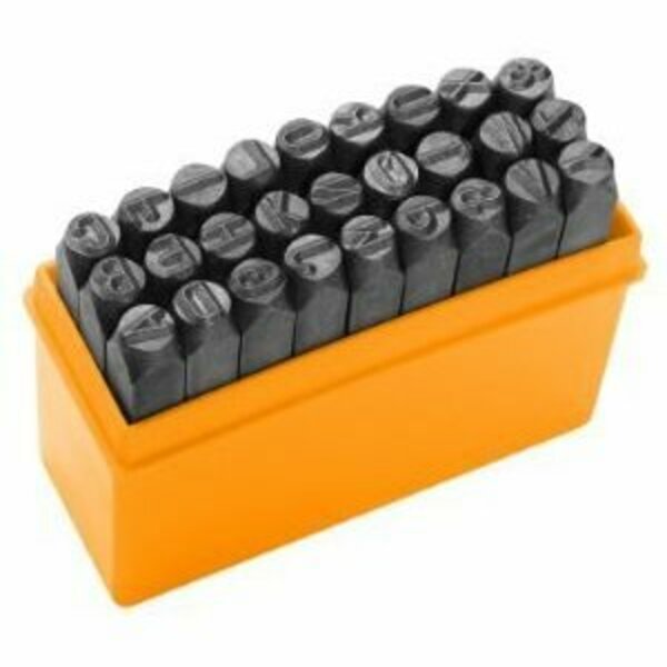 Tolsen 27Pc Letter Punch 0.23 Special Tool Steel, Hardened, Sandblasted Surface 25104